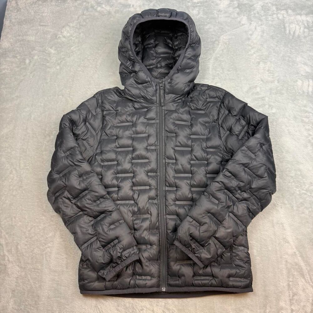 Hollister-co Men's Black and Grey Jacket